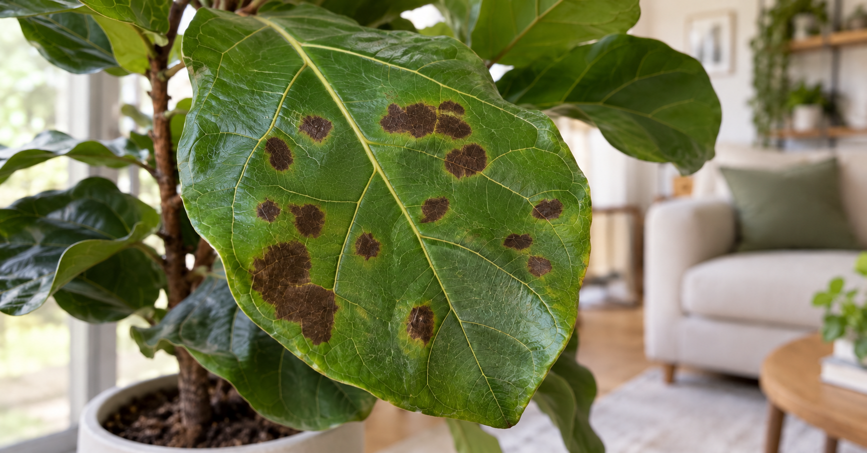 Fiddle Leaf Fig Brown Spots? What the Pattern Is Telling You