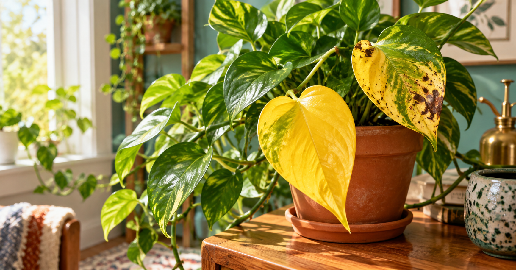 Pothos Leaves Turning Yellow? The Pattern May Reveal What’s Wrong