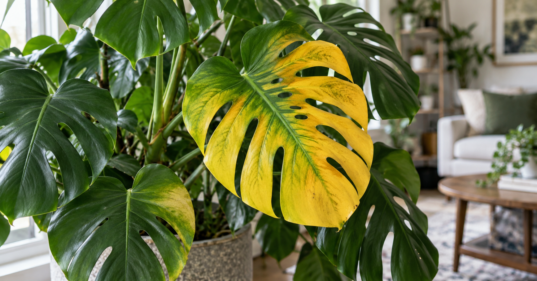 Monstera Leaves Turning Yellow? What to Check Before You Water It